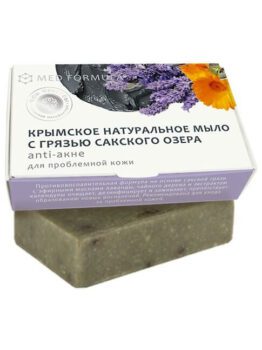 Крымское мыло натуральное с грязью Сакского озера «Med Formula» - Anti-акне • Для проблемной кожи