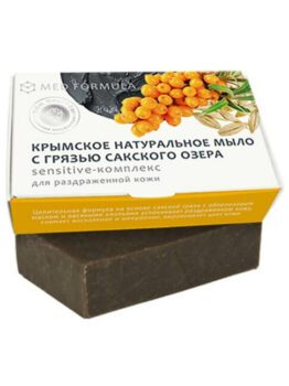 Крымское мыло натуральное с грязью Сакского озера «Med Formula» - Sensitive-комплекс • Для раздраженной кожи